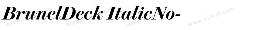 BrunelDeck ItalicNo字体转换